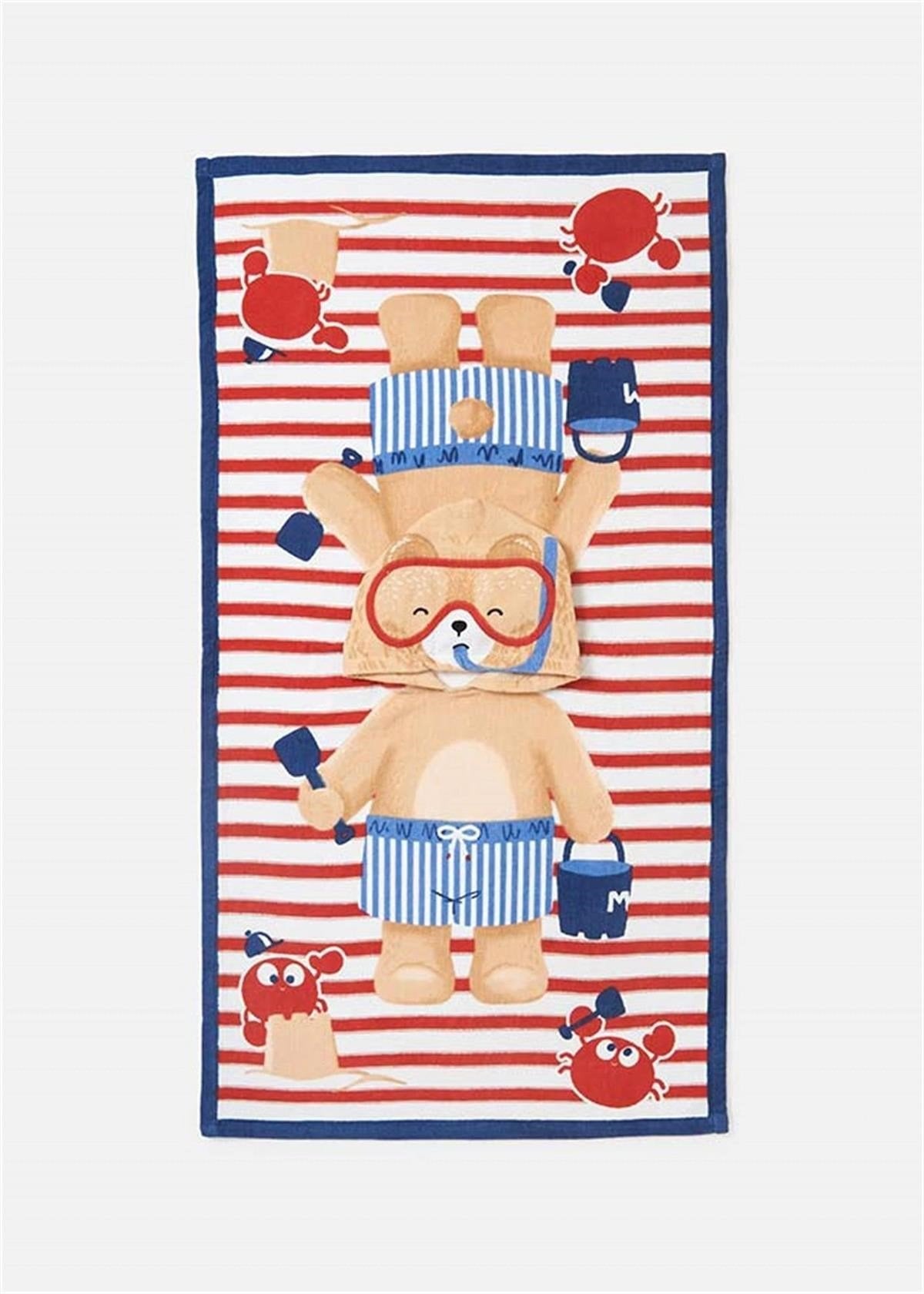 Mayoral kapişonlu panço  havlu 9308