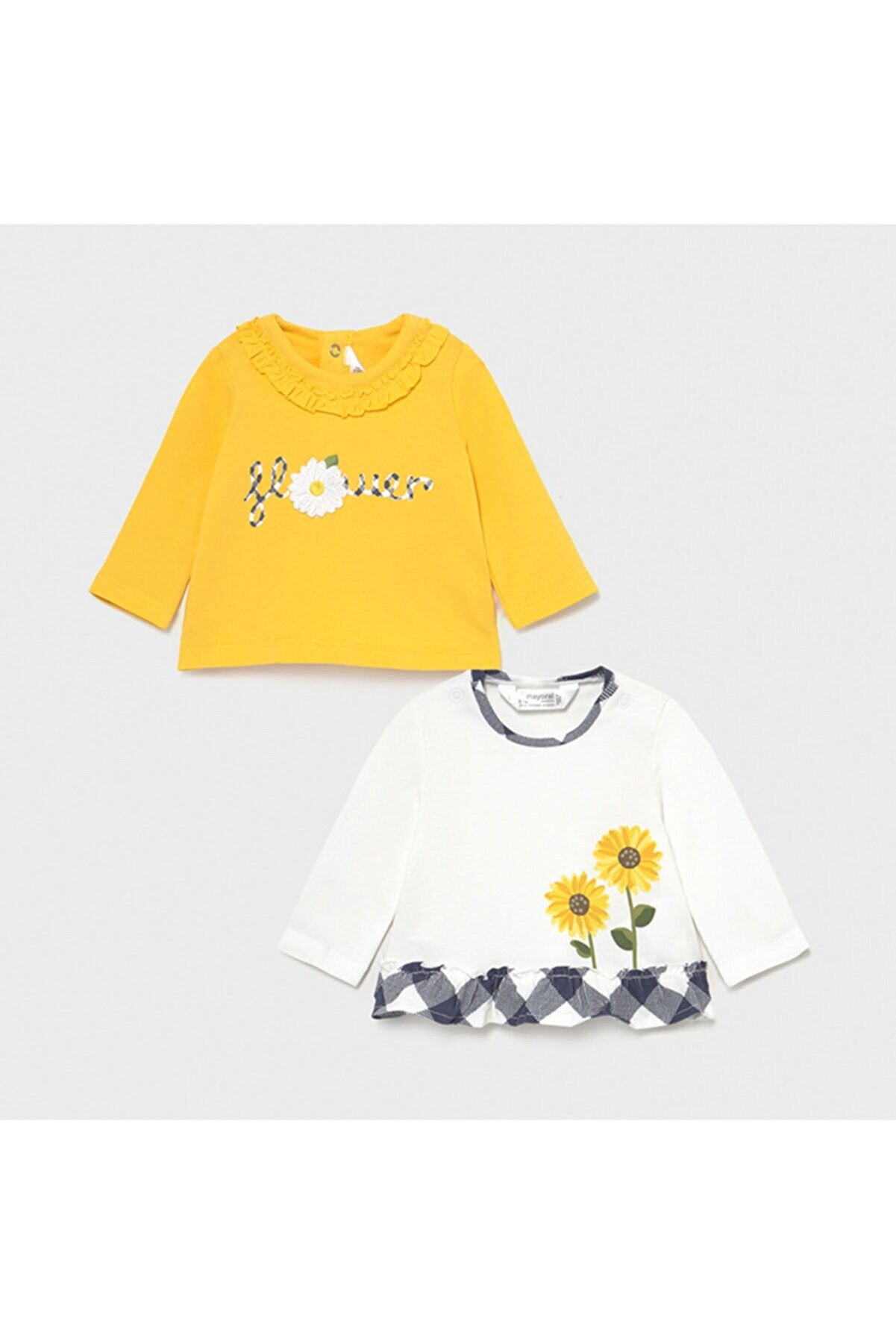 Mayoral kız bebek 2 li uzun kol tişört set 1073