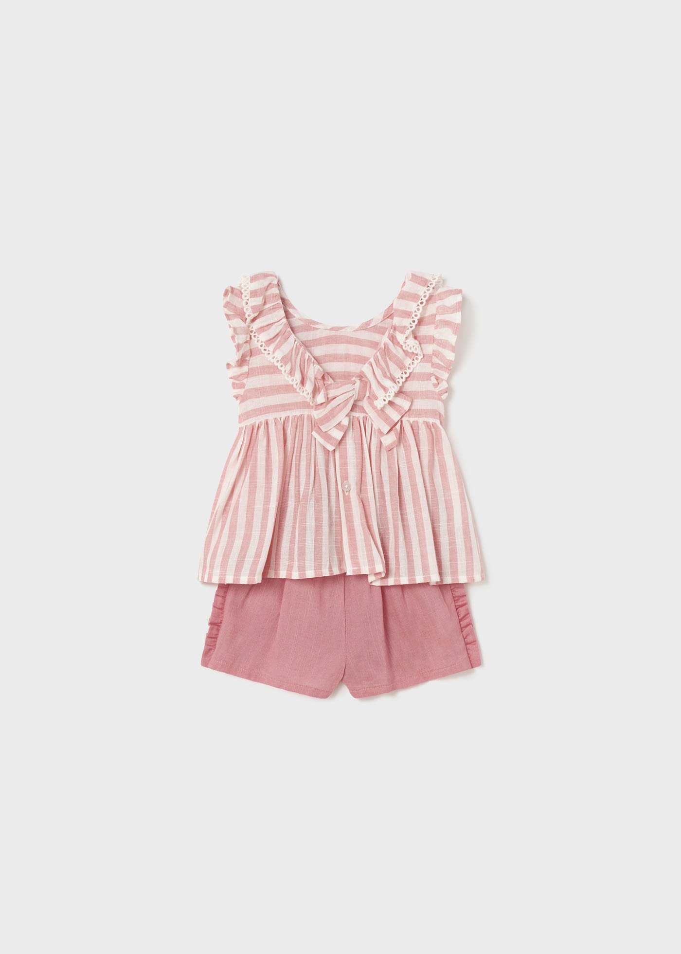 Mayoral kız bebek bluz şort 2 li set  1283