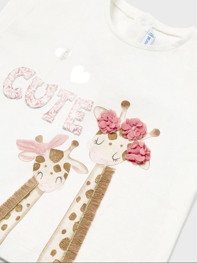 Mayoral kız bebek kısa kol  tişört 1009