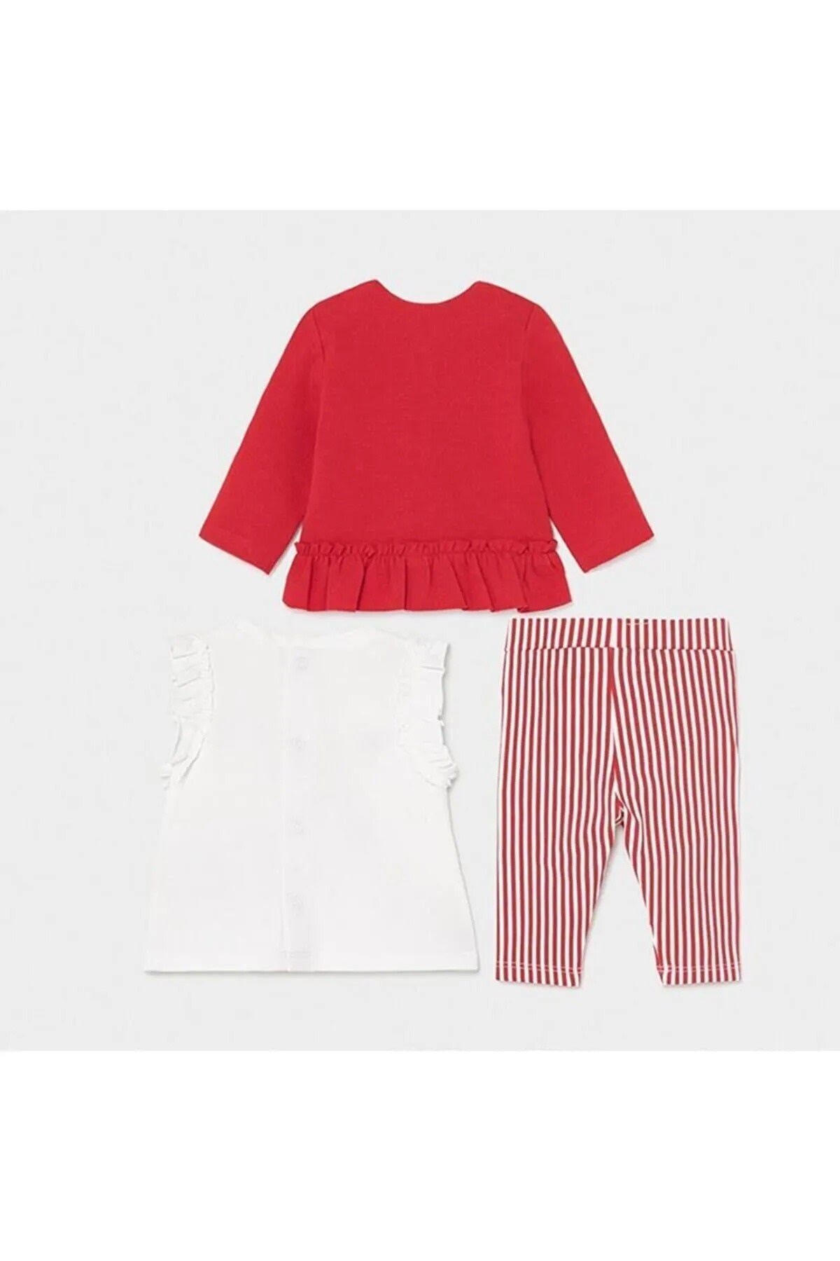 Mayoral kız bebek tayt tişört hırka 3 lü set 1795