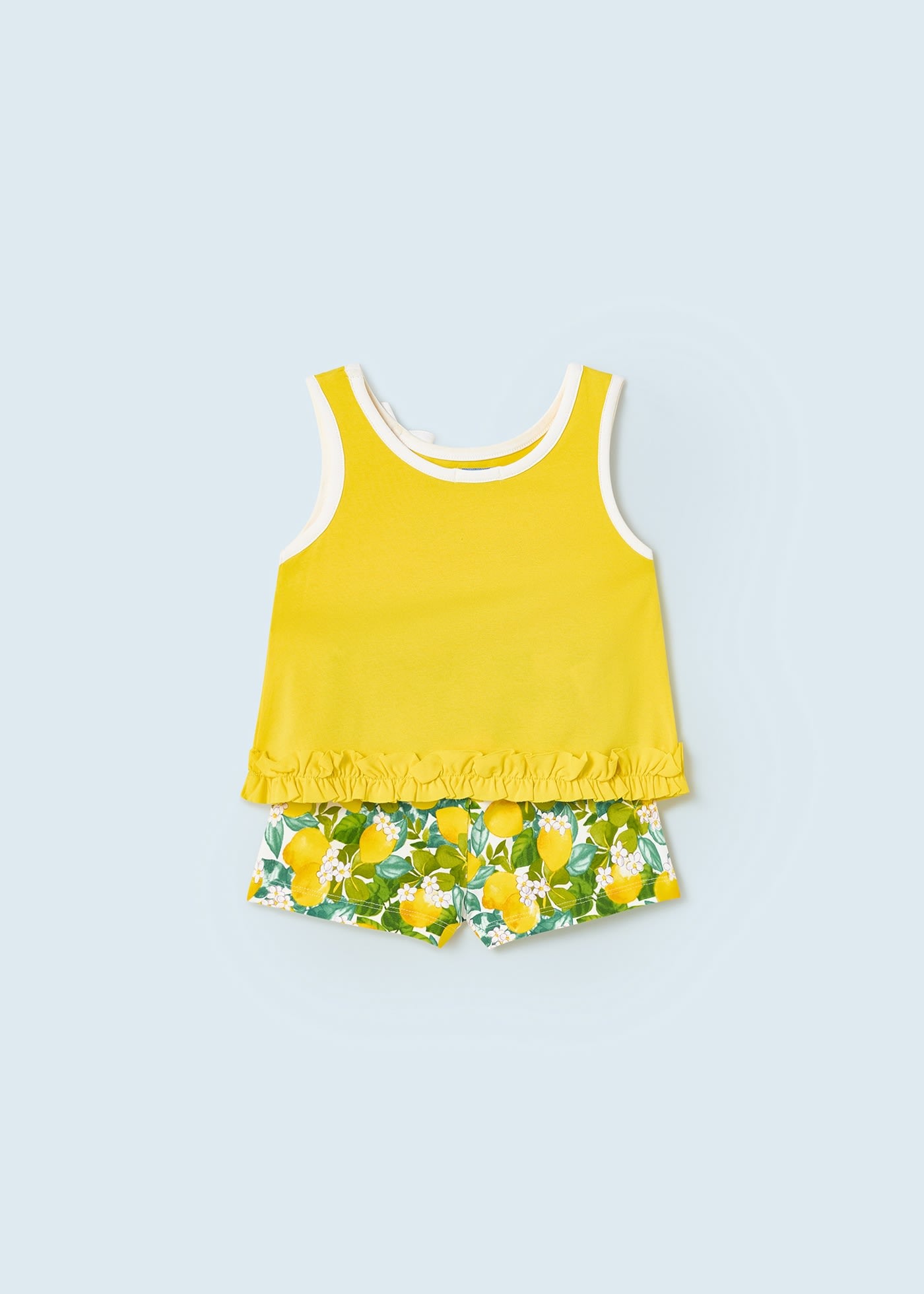 Mayoral kız bebek tişört şort 2 li set 1277