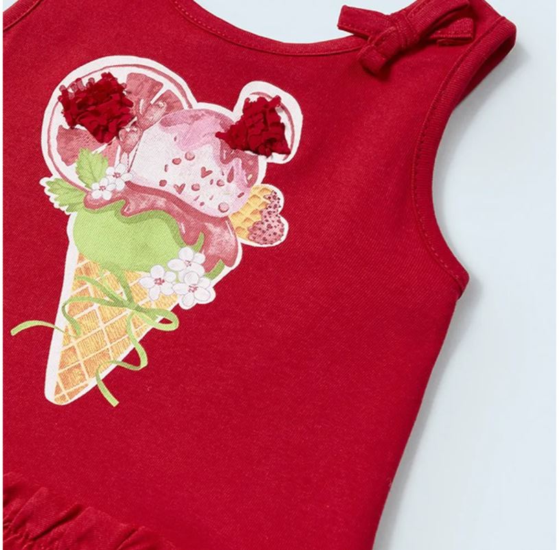 Mayoral kız bebek tişört şort 2 li set 1277