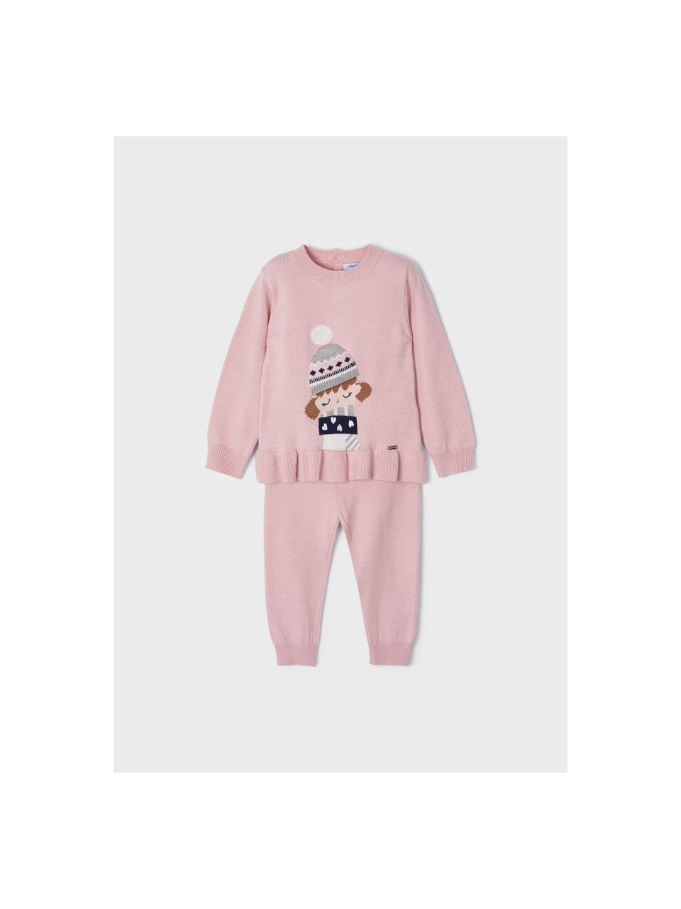 Mayoral kız bebek triko kazak pantolon 2 li set 2543