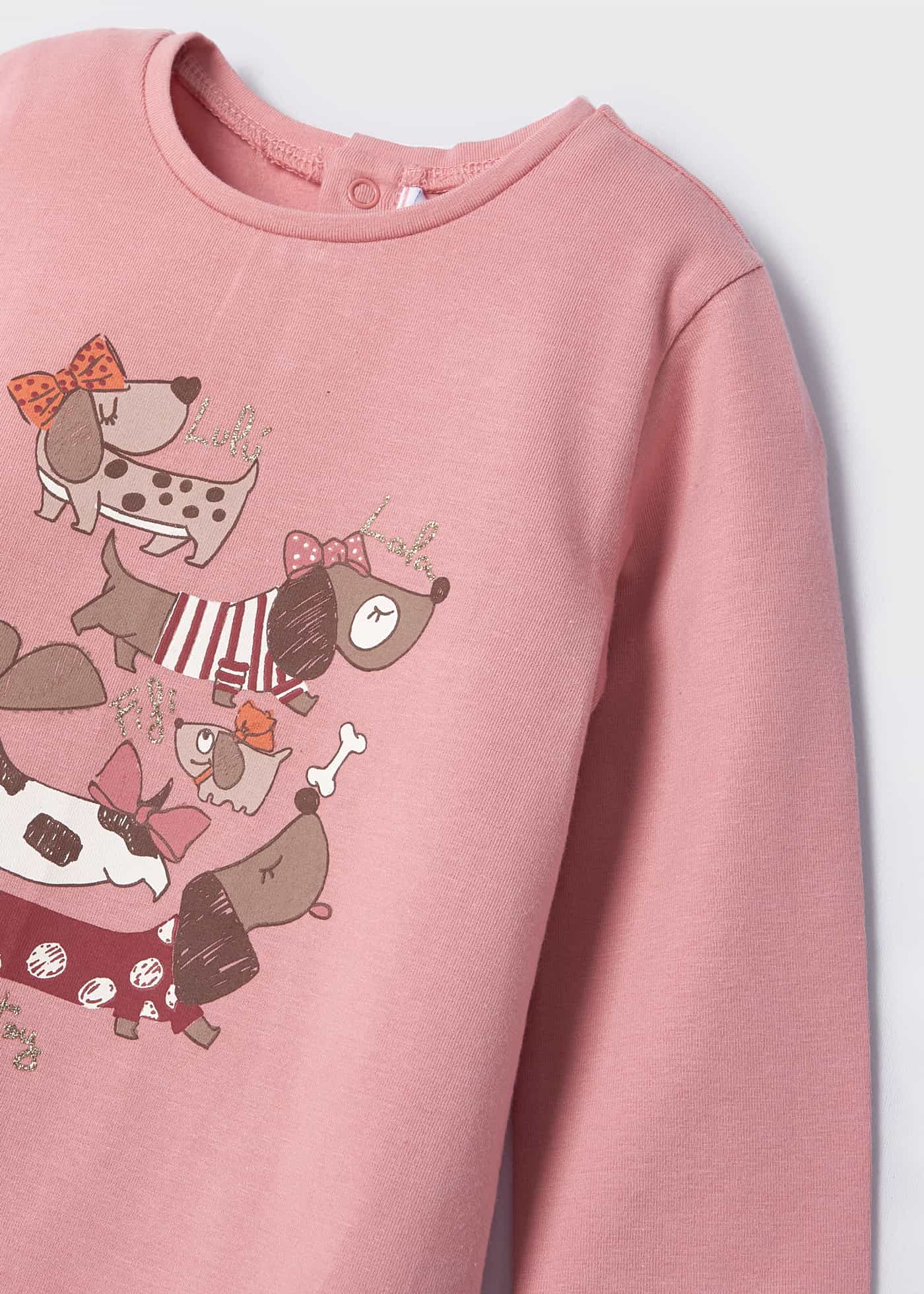 Mayoral  kız bebek uzun kol baskılı tişört 2098