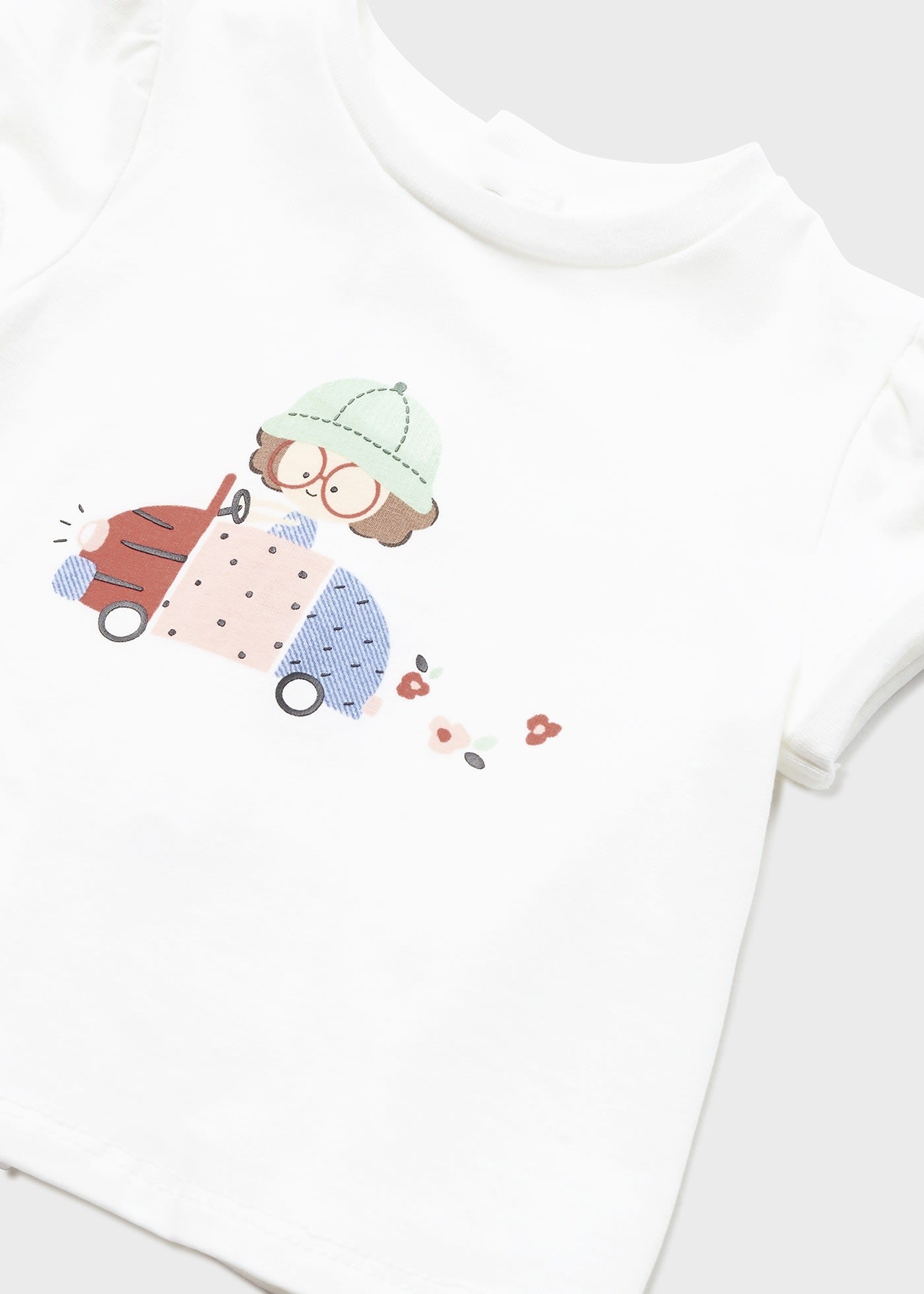 Mayoral kız bebek yazlık denim etek  tişört 2 li set 1831