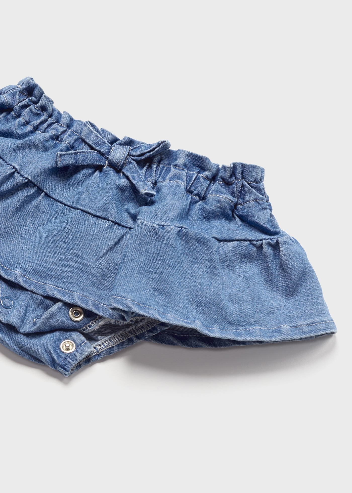 Mayoral kız bebek yazlık denim etek  tişört 2 li set 1831