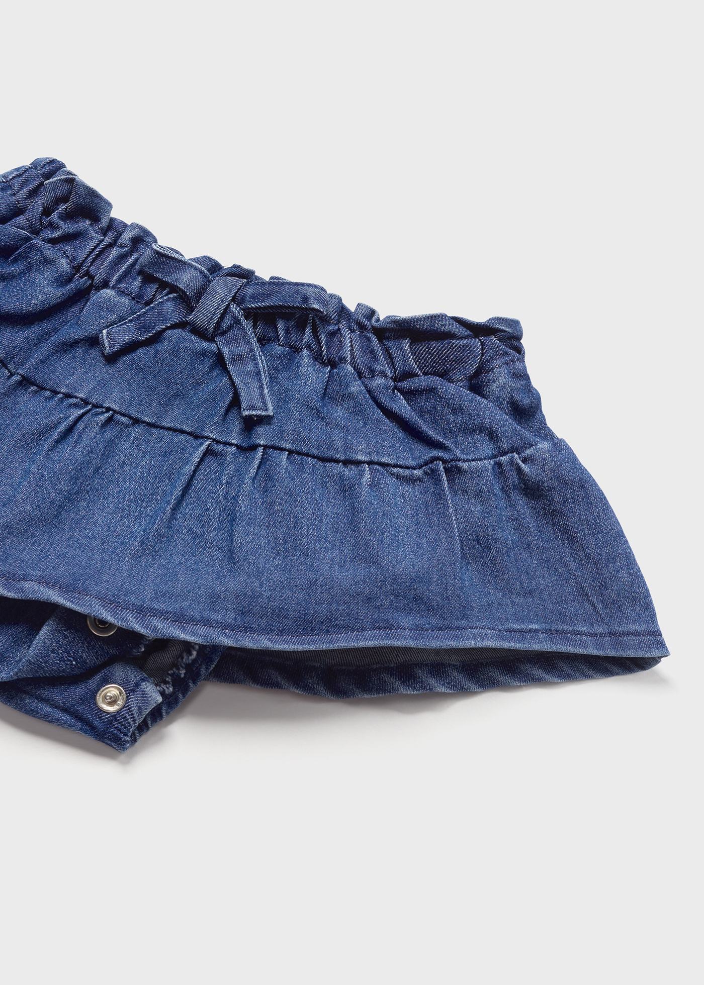 Mayoral kız bebek yazlık denim etek  tişört 2 li set 1831