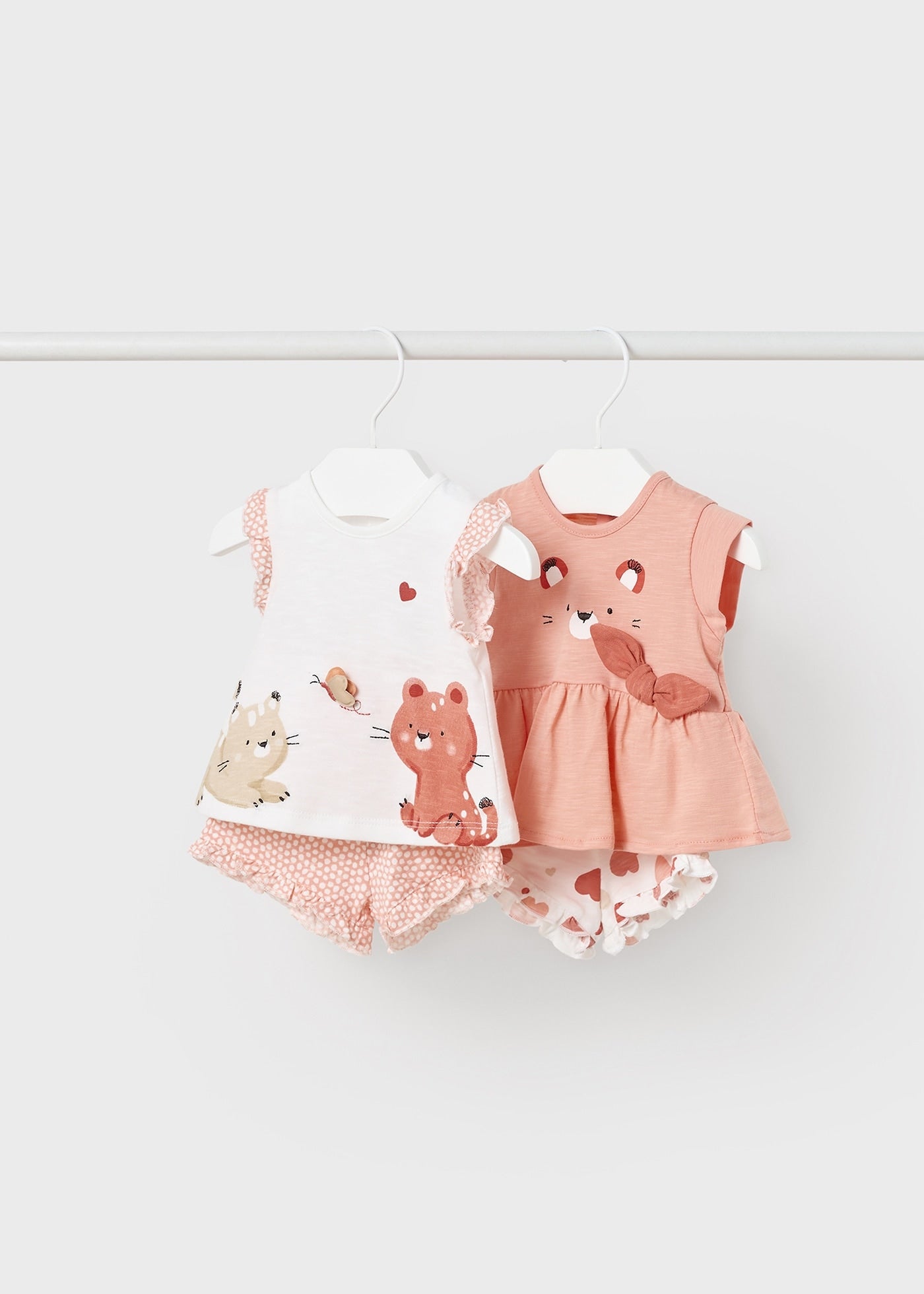Mayoral kız bebek yazlık pamuklu 4 lü set 1610