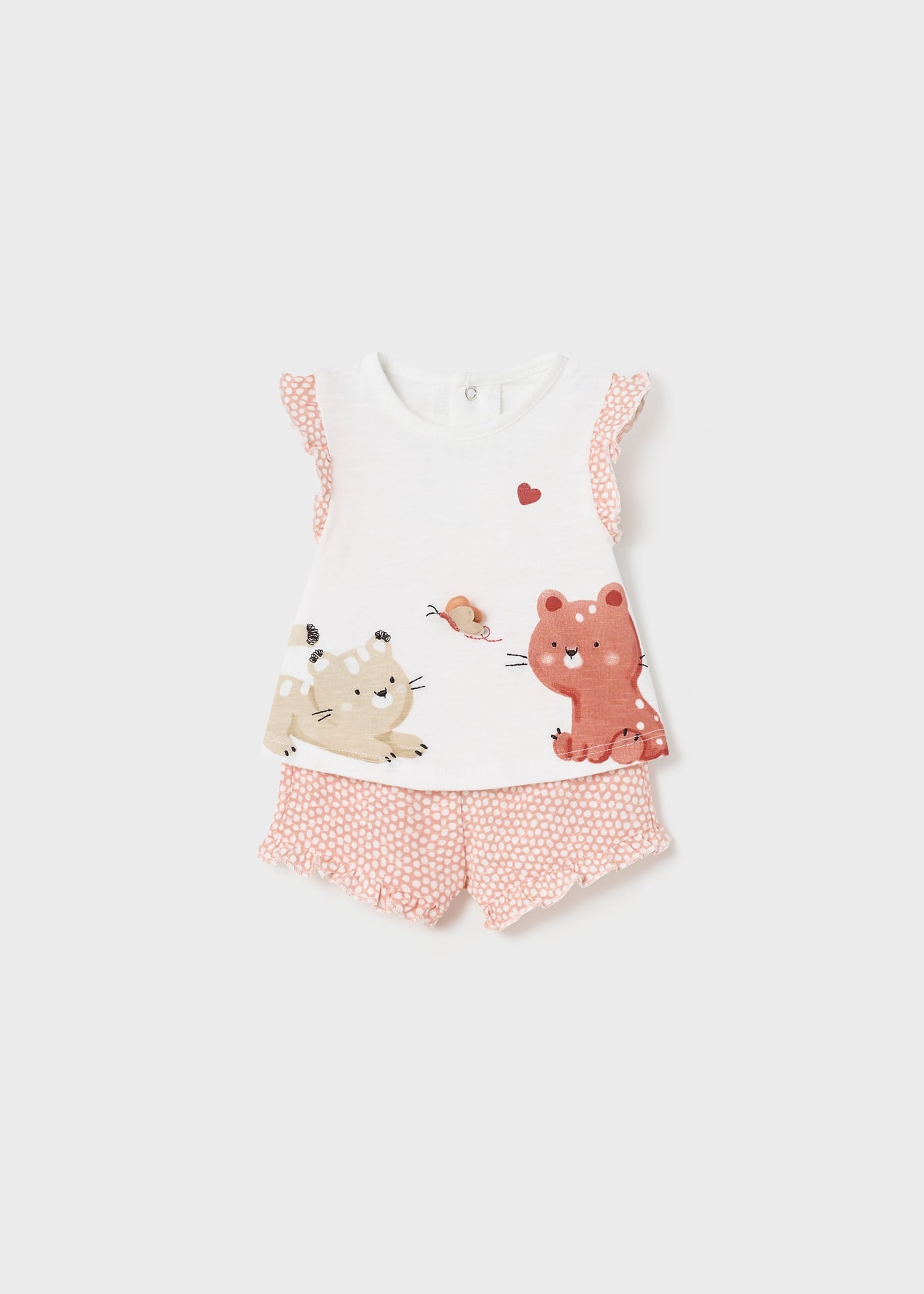 Mayoral kız bebek yazlık pamuklu 4 lü set 1610