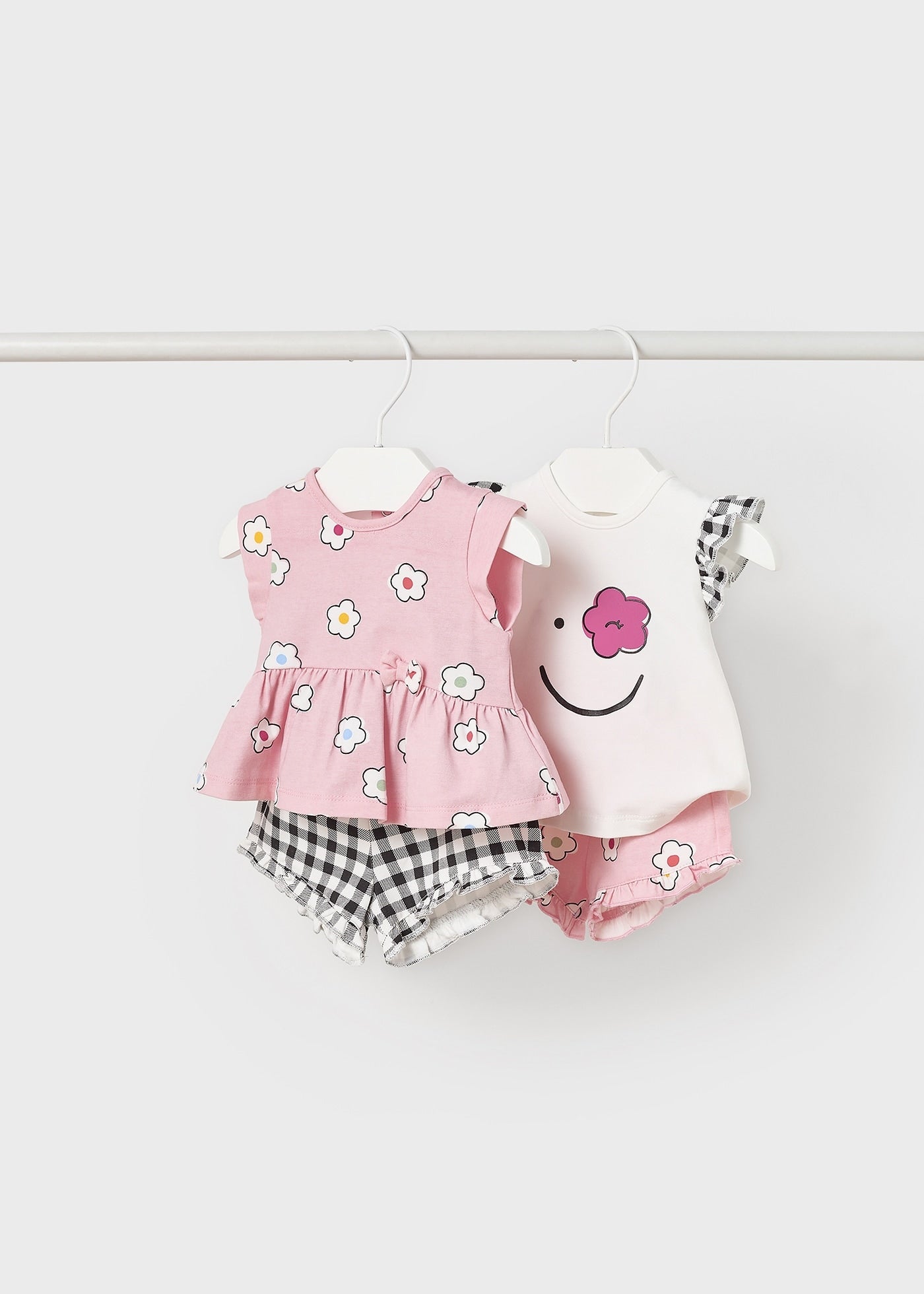 Mayoral kız bebek yazlık pamuklu 4 lü set 1610