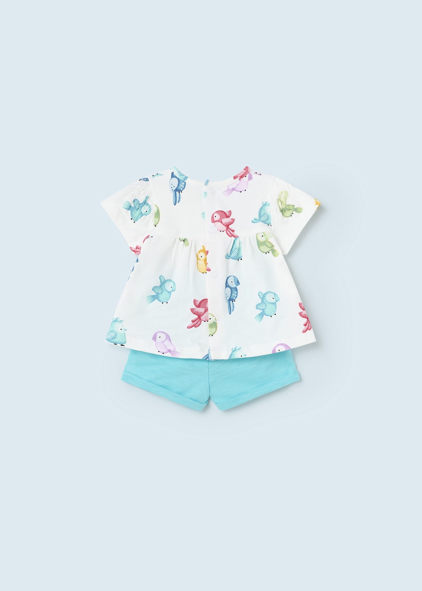 Mayoral  kız bebek yazlık şort tişört 4 lü set 1695
