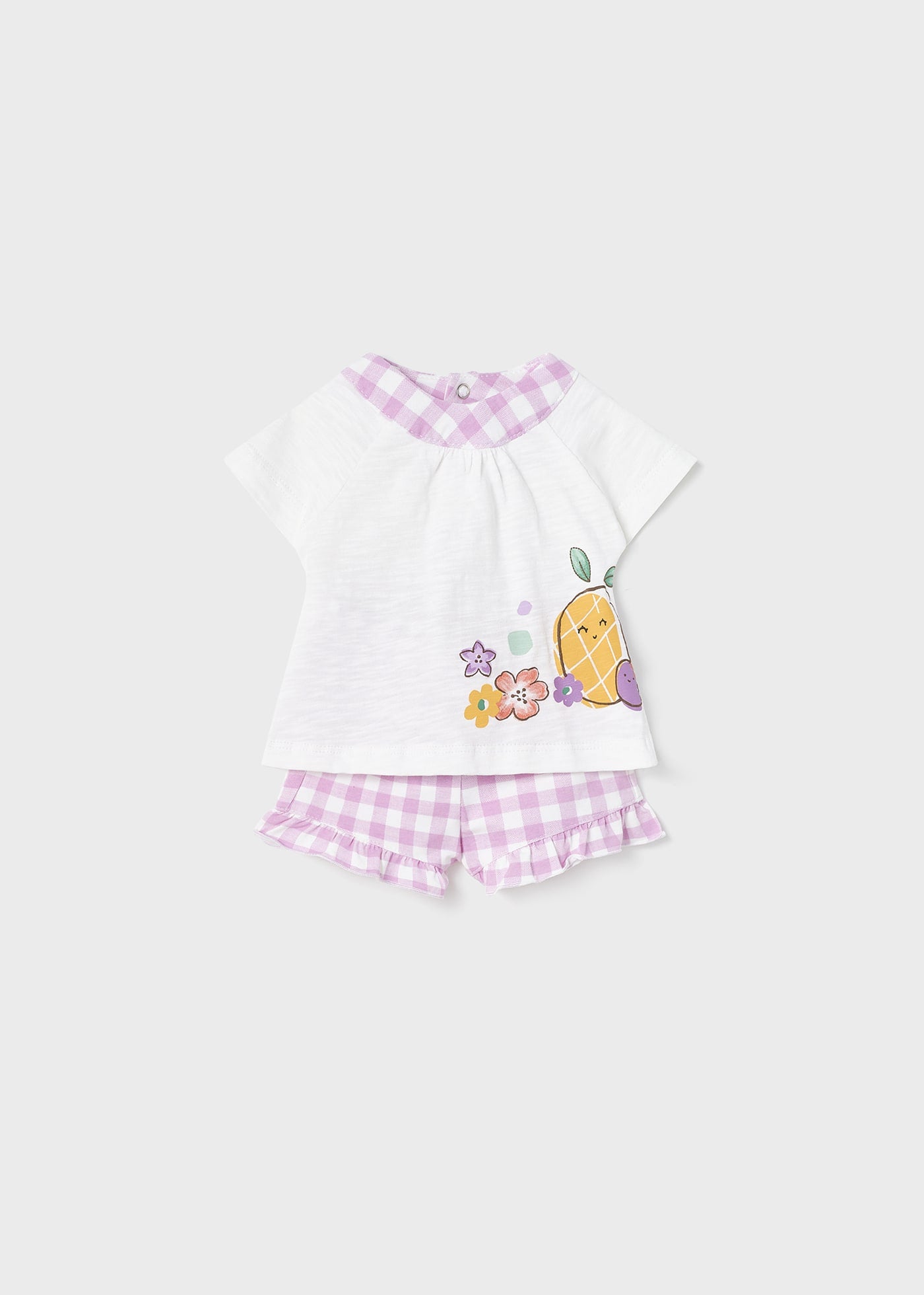 Mayoral  kız bebek yazlık şort tişört 4 lü set 1695