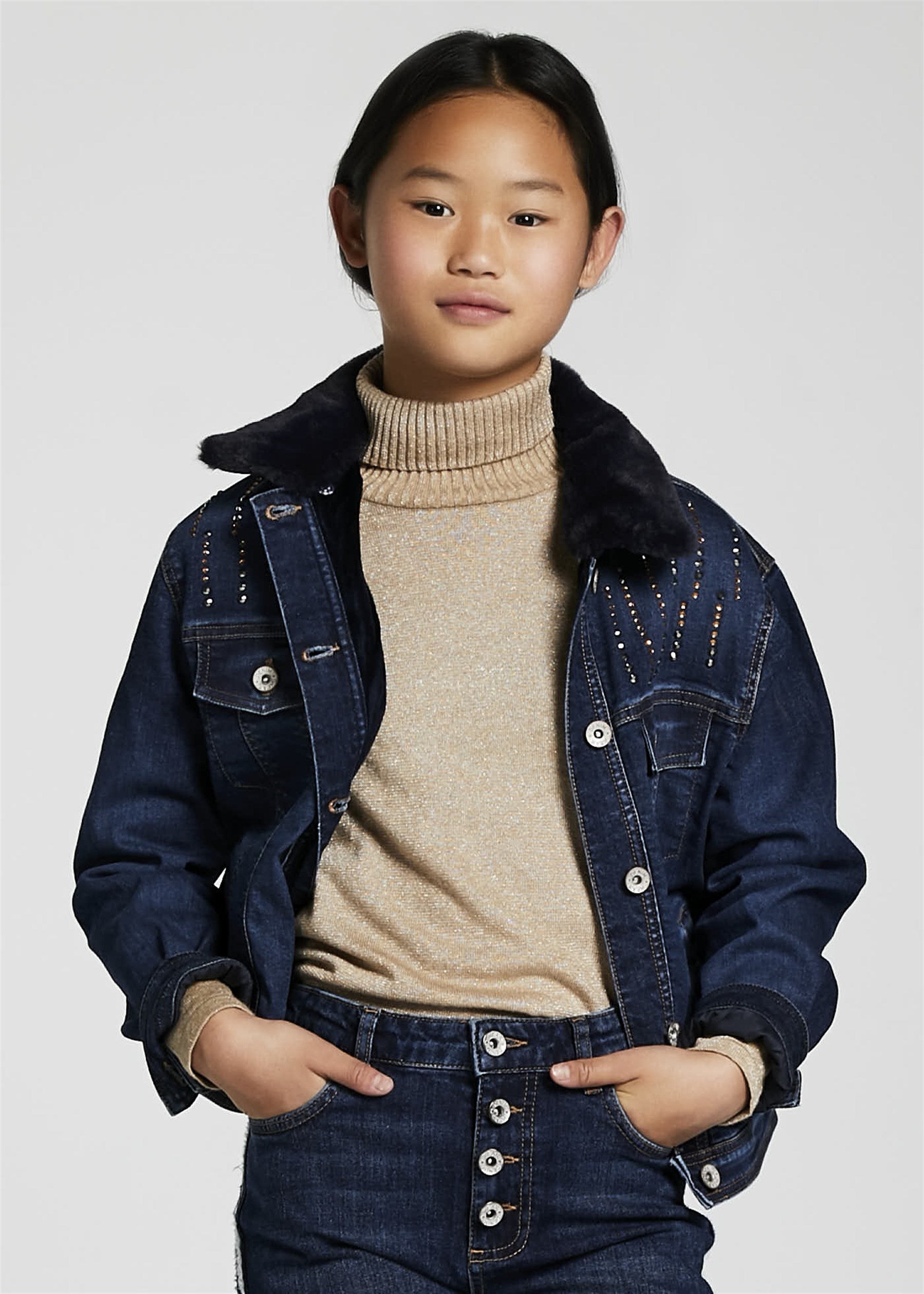 Mayoral  kız çocuk denim çeket 7430