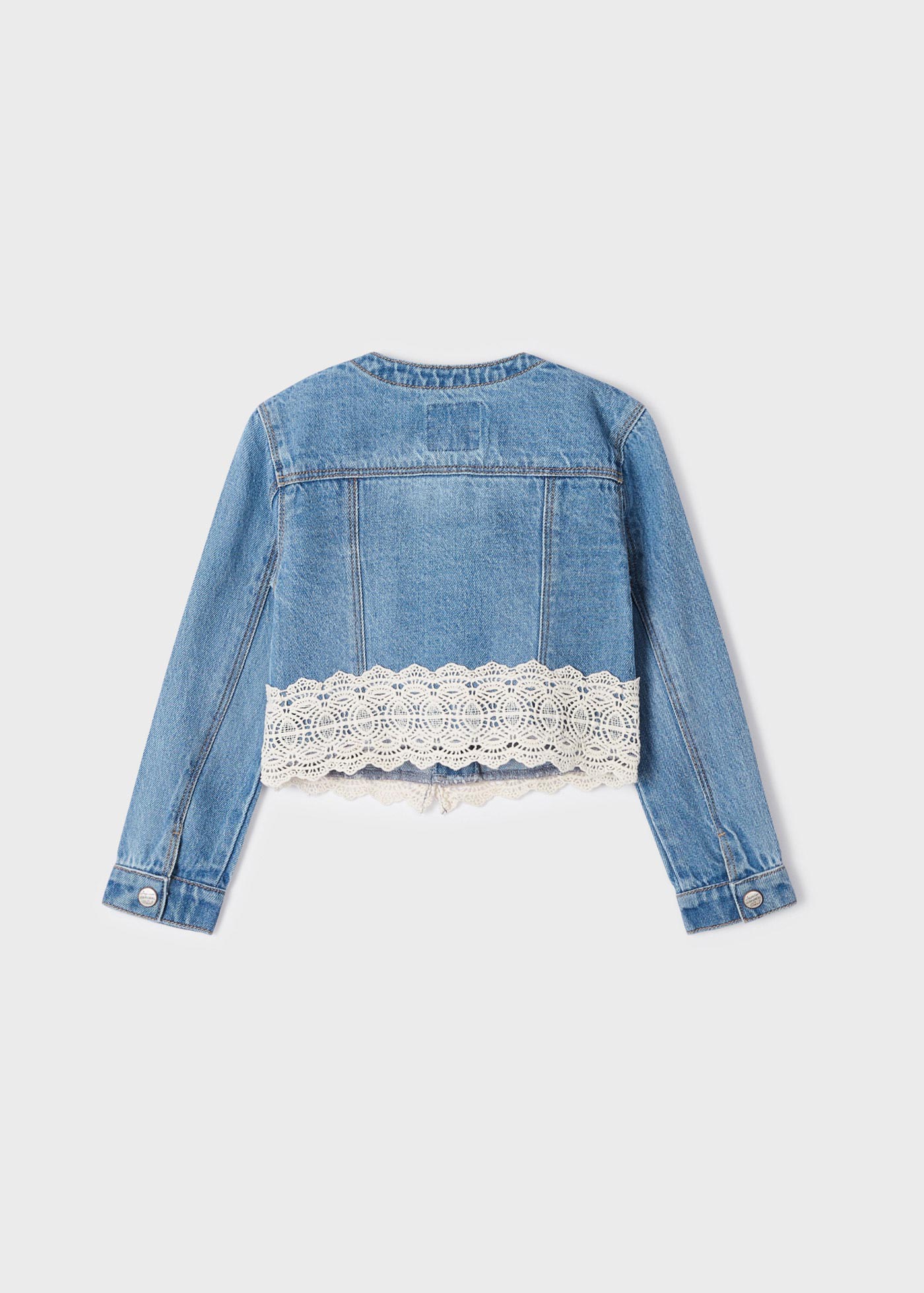 Mayoral kız çocuk denim gübürlü çeket 3438
