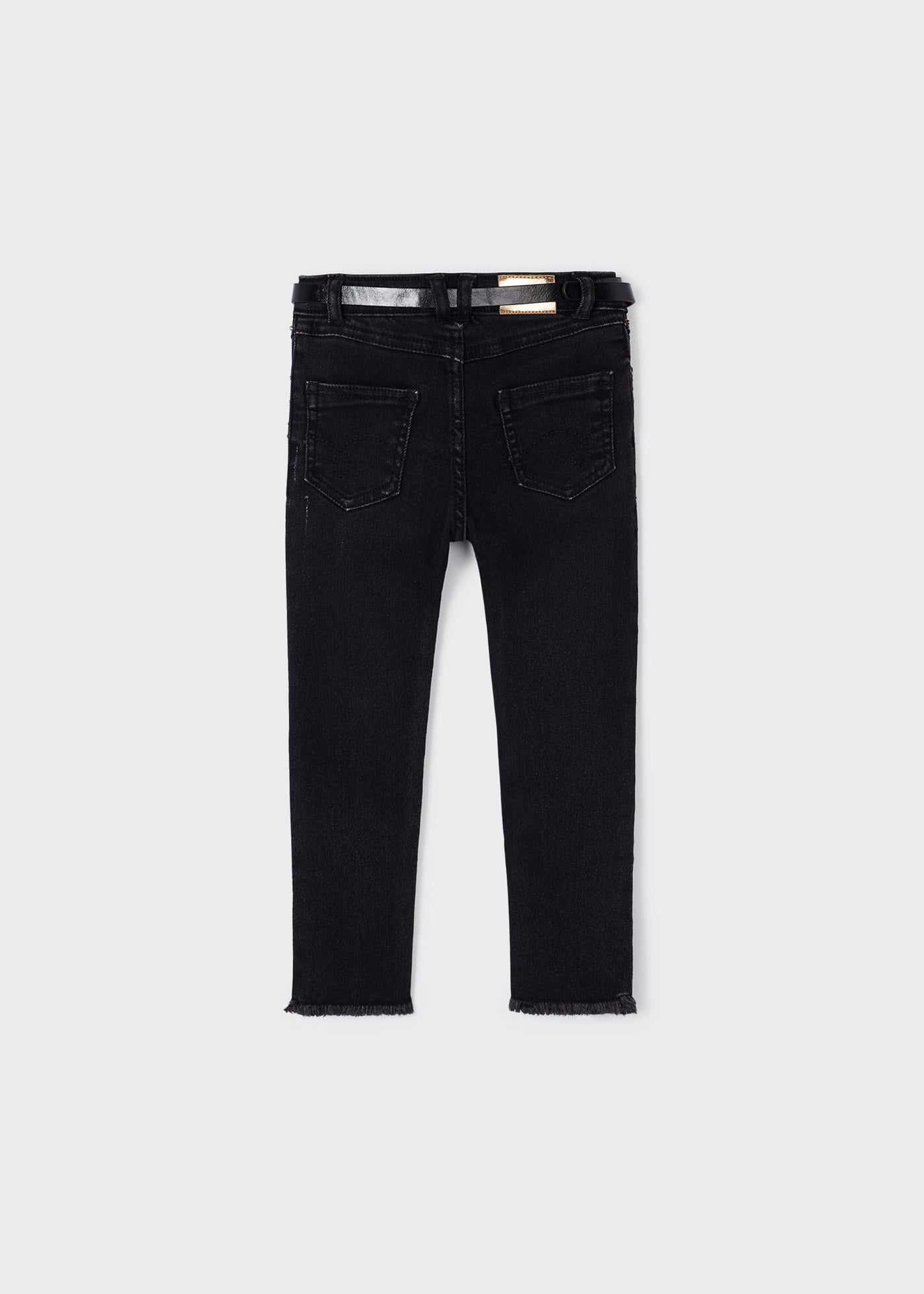 Mayoral kız çocuk denim kemerli pantolon 3509