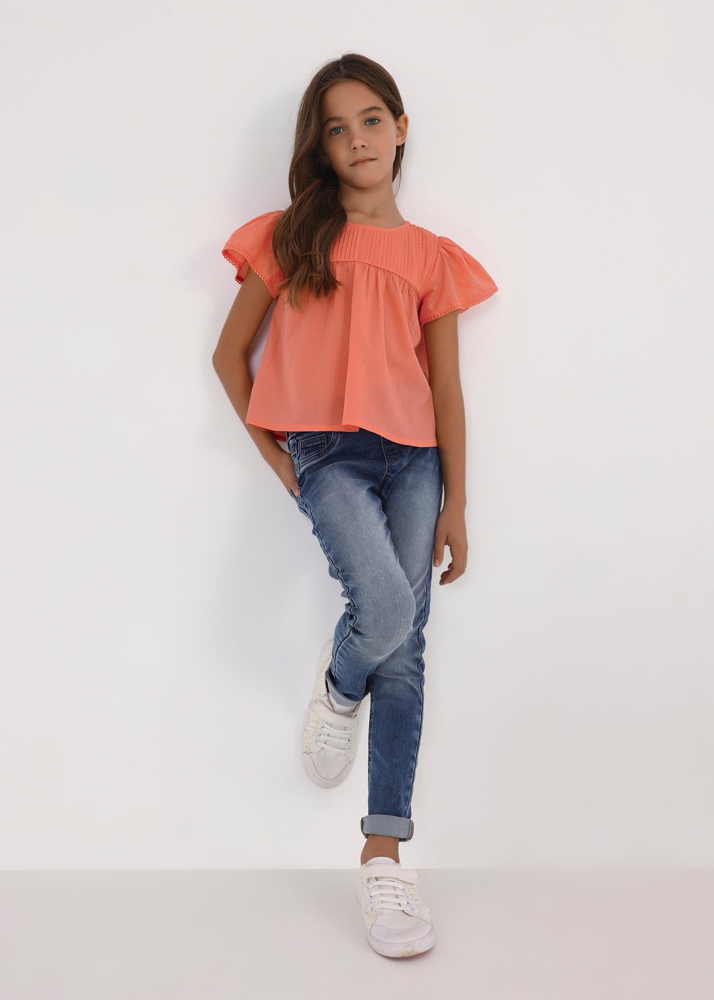 Mayoral kız çocuk denim pantolon 554