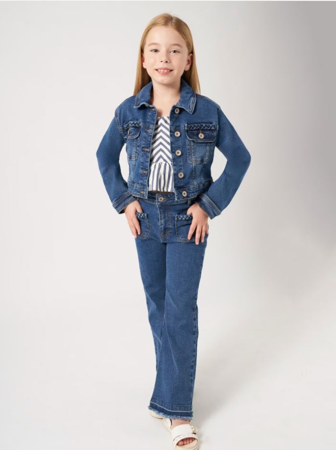 Mayoral kız çocuk denim  pantolon  6510