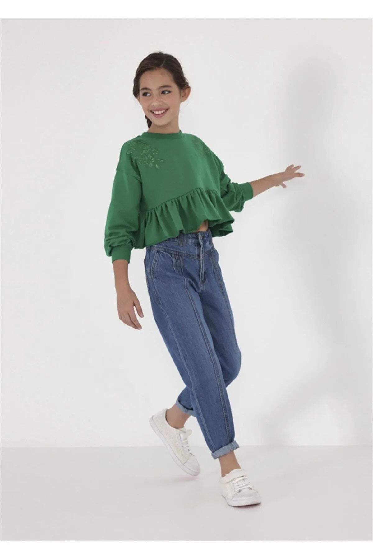 Mayoral kız çocuk denim pantolon 6584