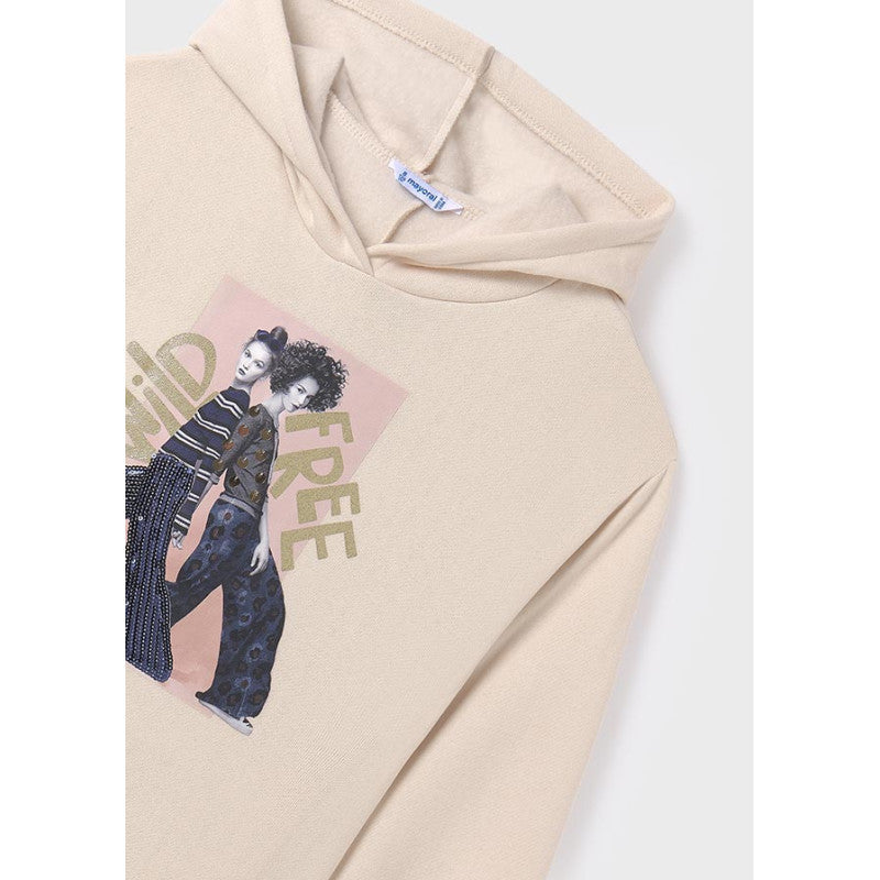 Mayoral kız çocuk kapişonlu pullover tayt 2 li set 7749