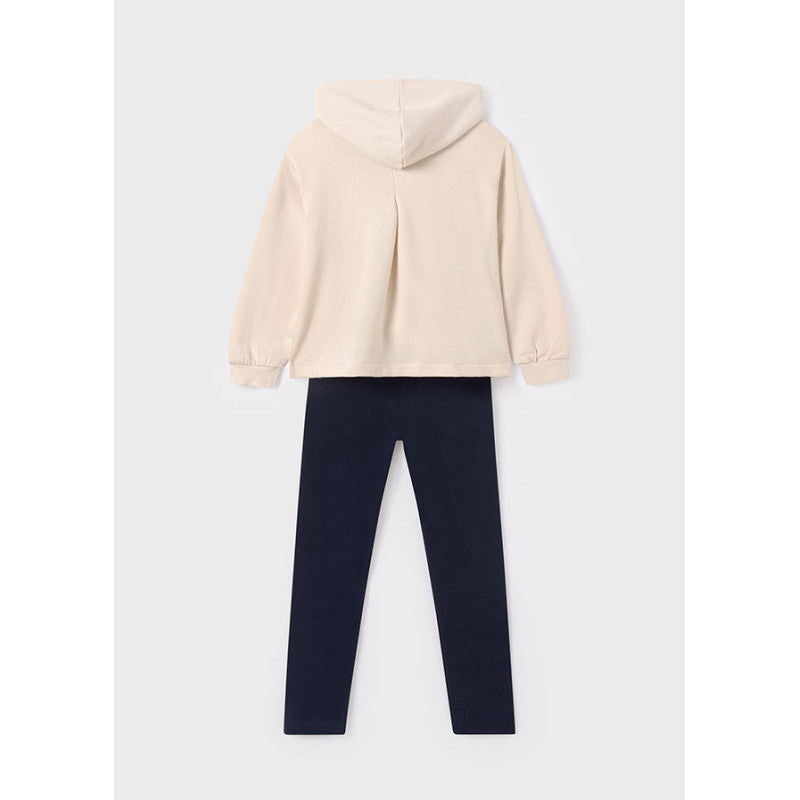Mayoral kız çocuk kapişonlu pullover tayt 2 li set 7749