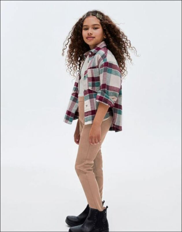 Mayoral kız çocuk likralı parlak pantolon 7506