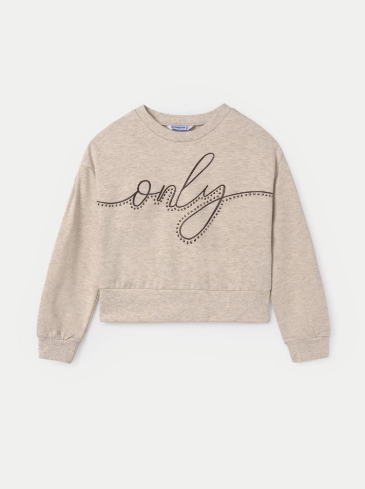 Mayoral Kız Çocuk Yazılı Sweatshirt  7467