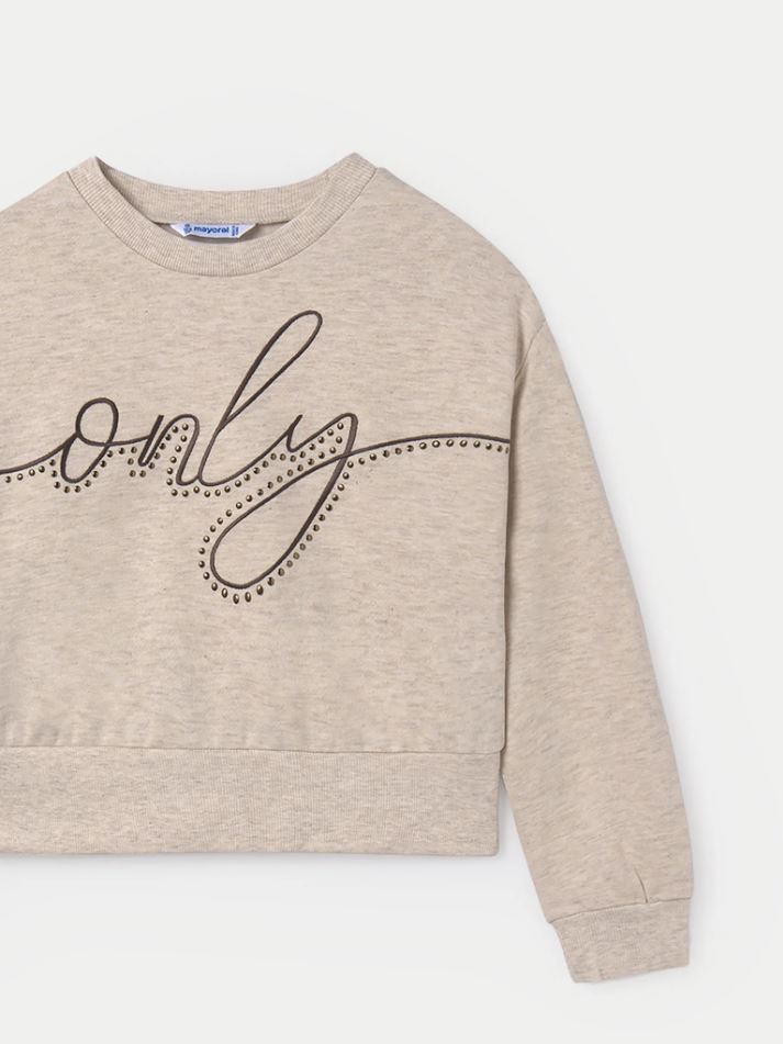 Mayoral Kız Çocuk Yazılı Sweatshirt  7467