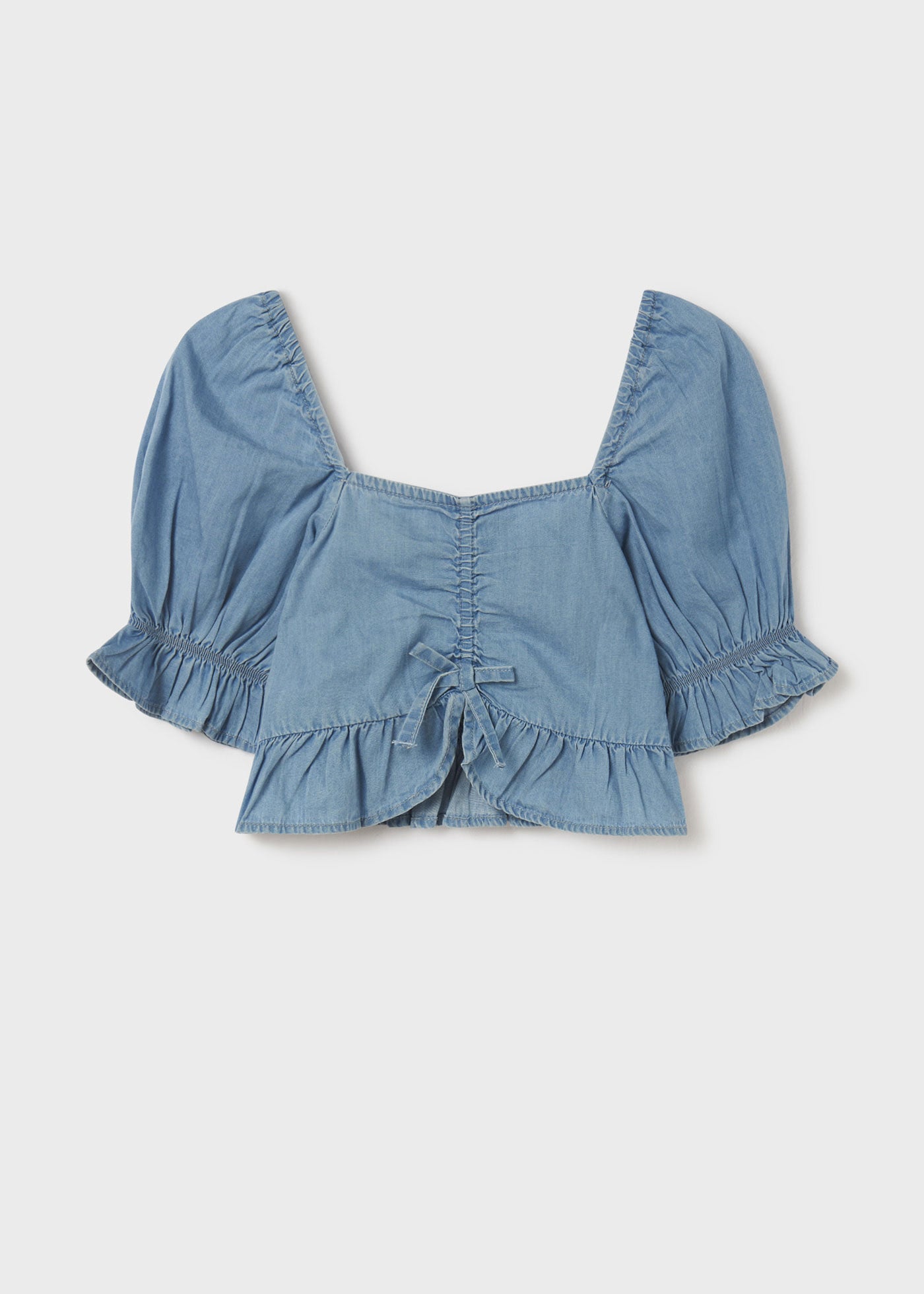 Mayoral kız çocuk yazlık denim bluz 6197
