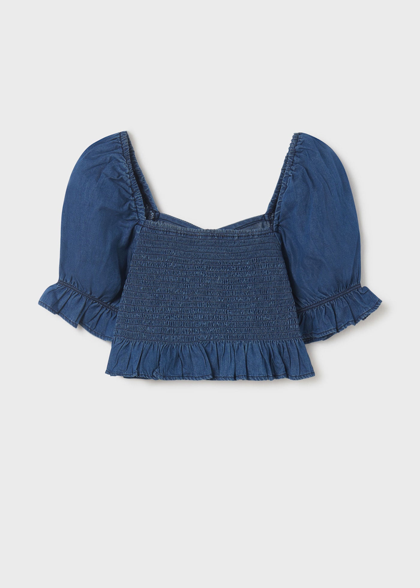 Mayoral kız çocuk yazlık denim bluz 6197