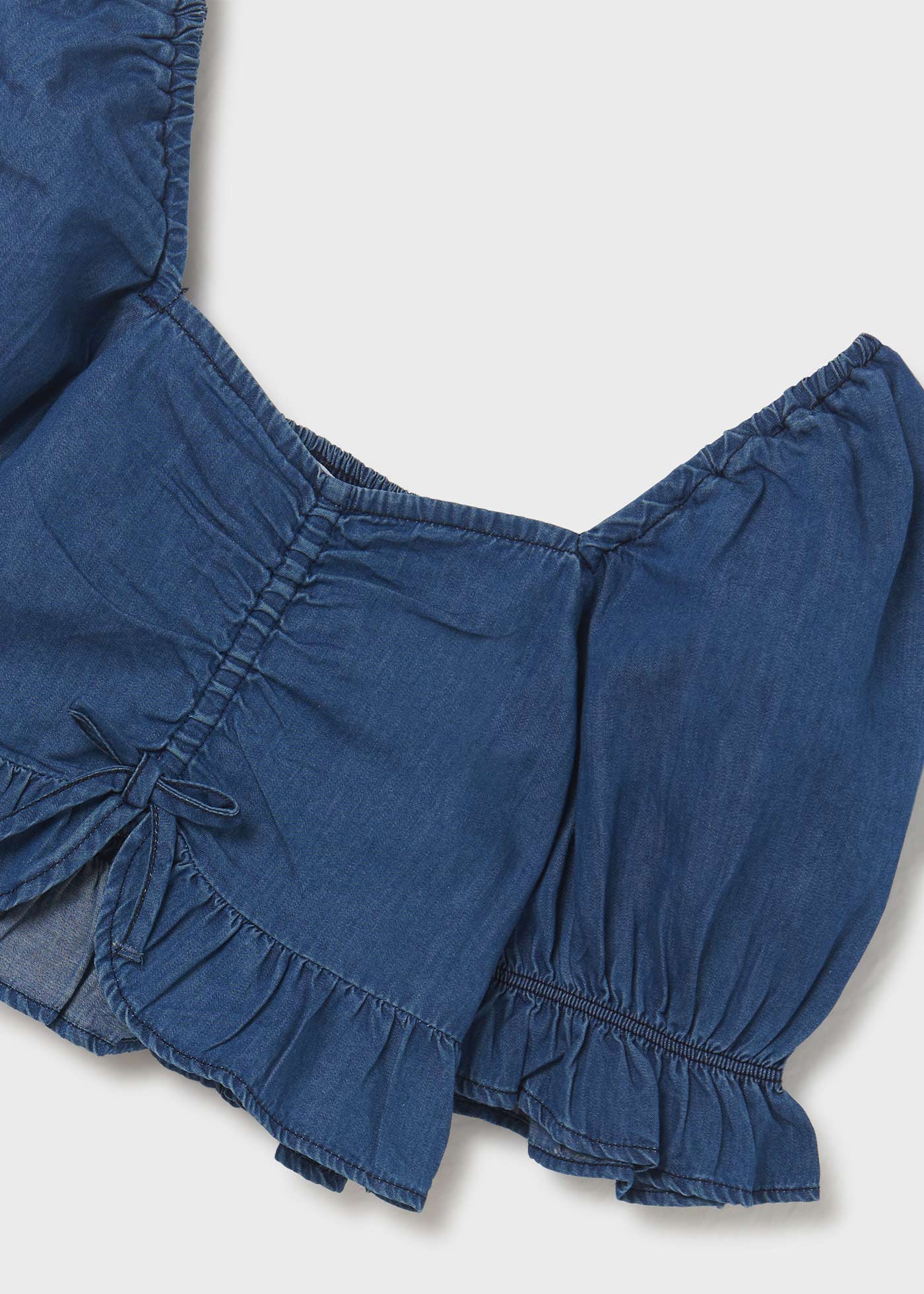 Mayoral kız çocuk yazlık denim bluz 6197