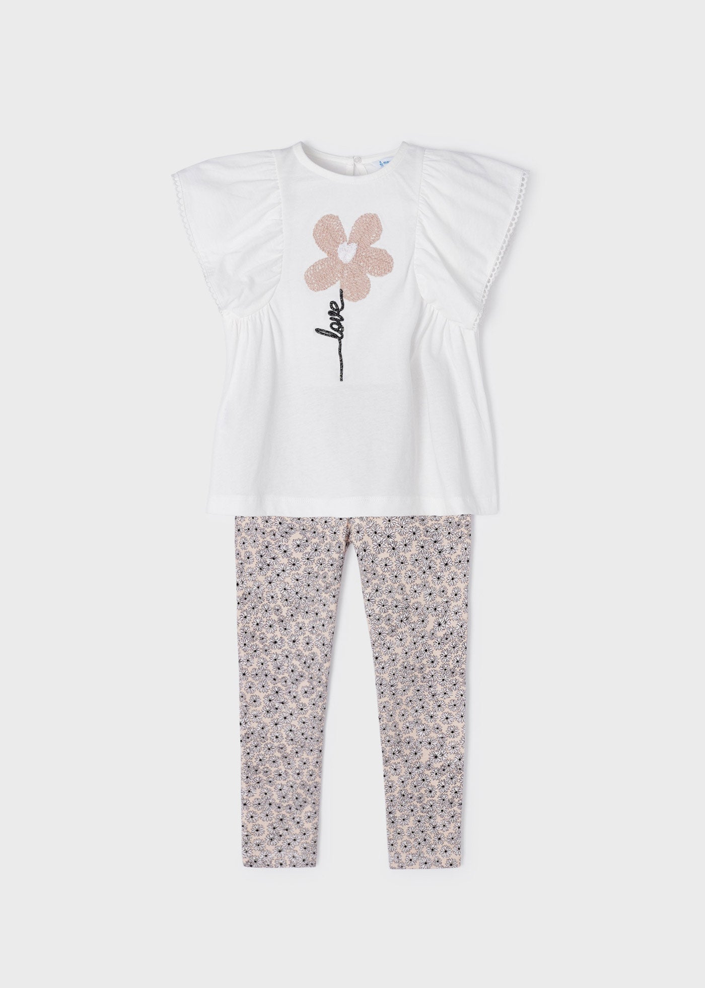 Mayoral kız çocuk yazlık tişört tayt set 3780