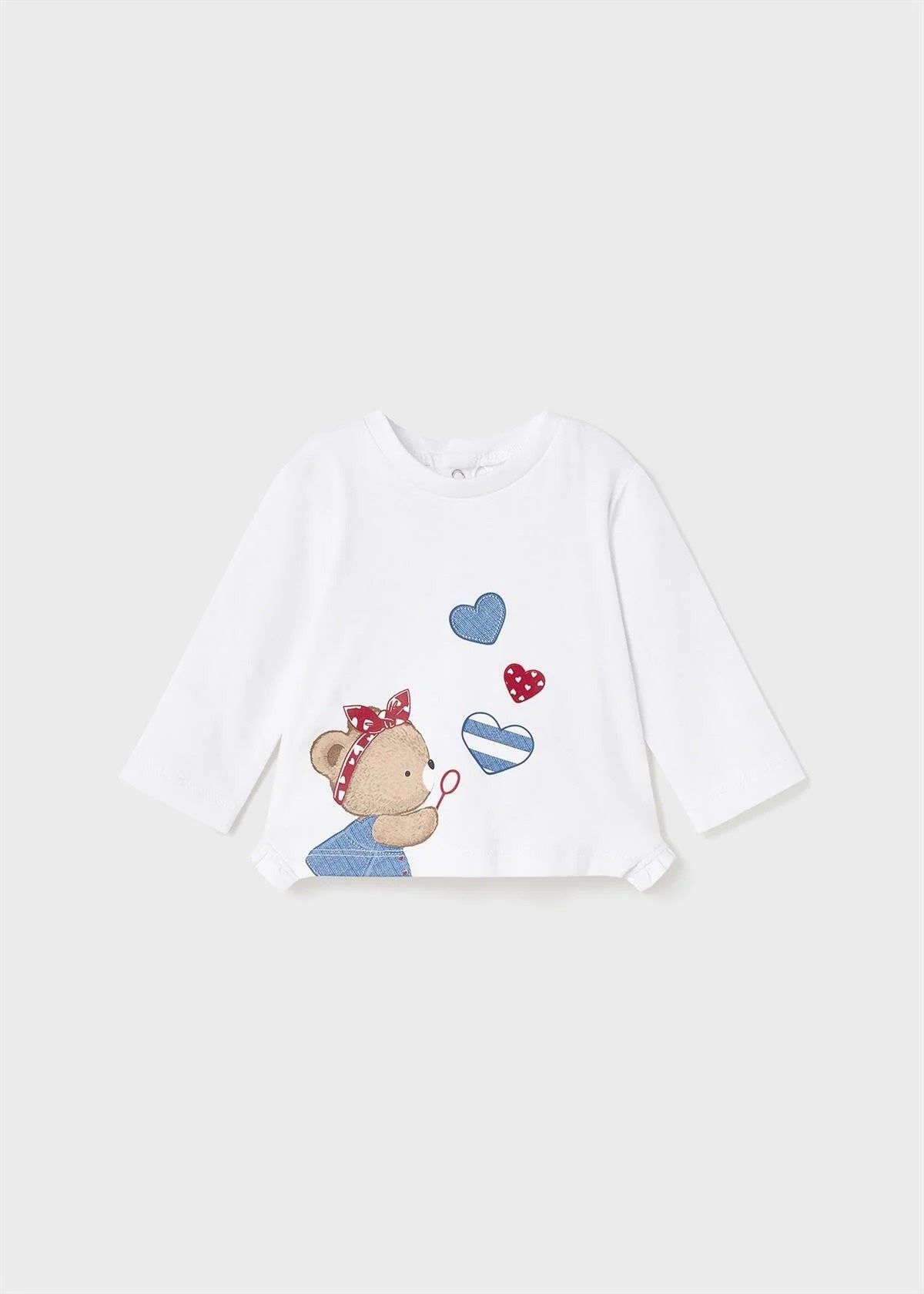 Mayoral yazlık  kız bebek 2 li  tişört set 1098