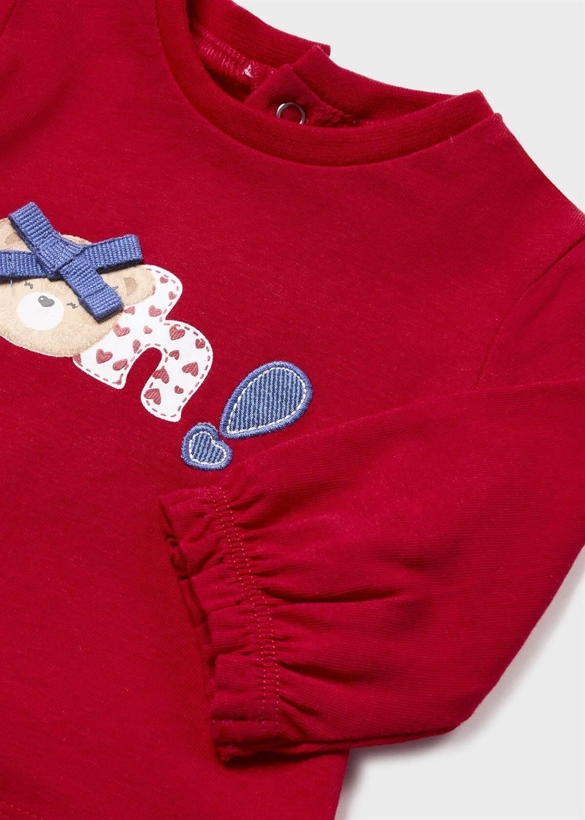 Mayoral yazlık  kız bebek 2 li  tişört set 1098