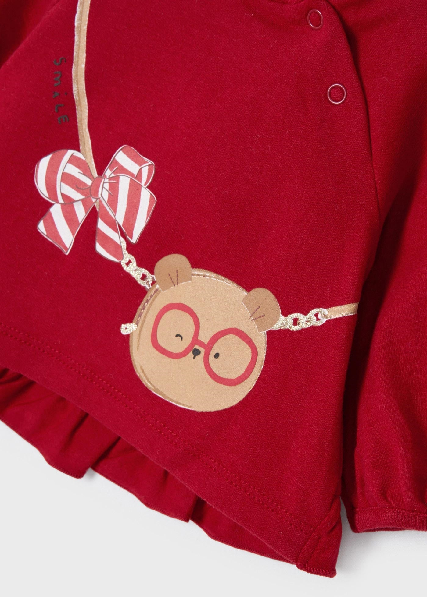 Mayoral yenidogan kız bebek uzun kol 2 li  tişört set 2086