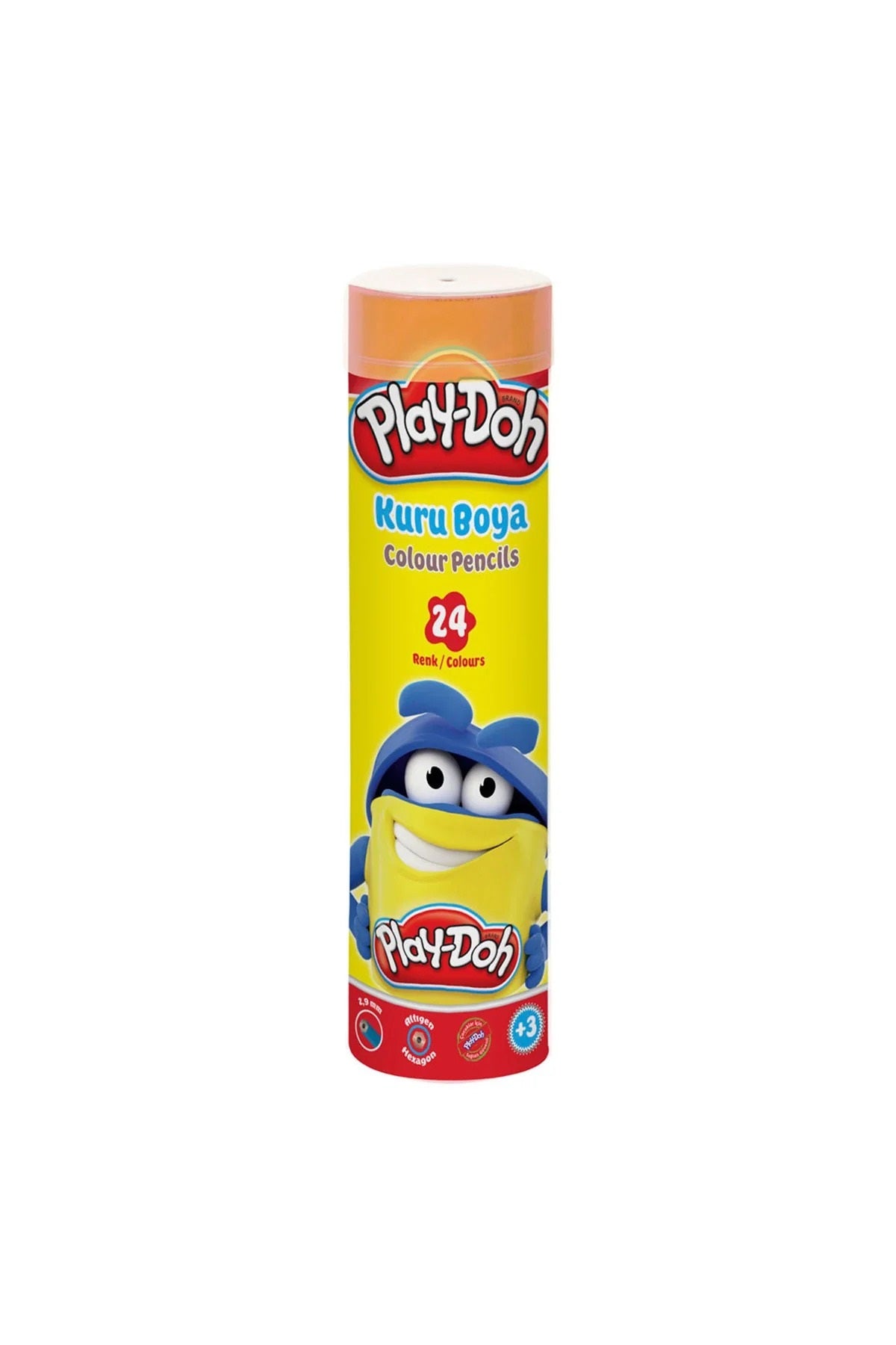 Play-Doh  12 renk tüp kuru boya kalemi