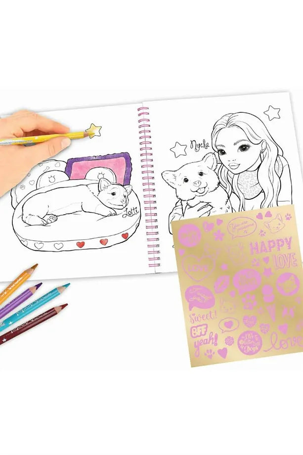 Top Model Coloring Book Tüylü Arkadaşlar 0412083