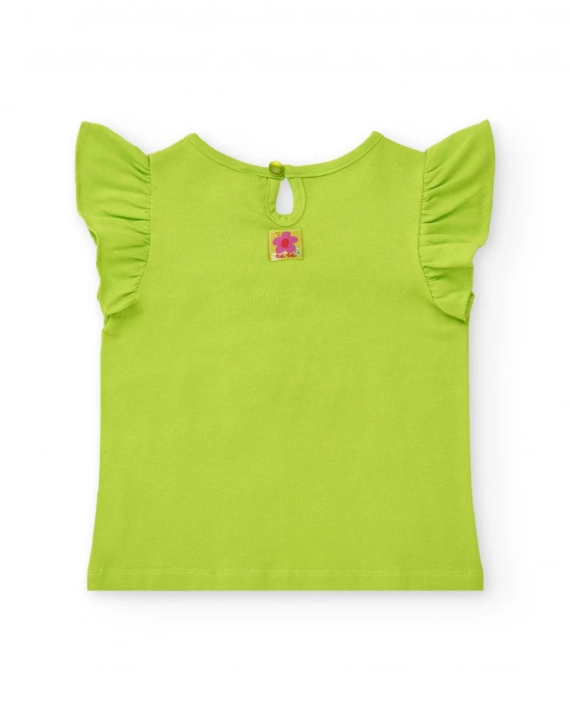 Tuc Tuc kız çocuk yazlık işlemeli tişört