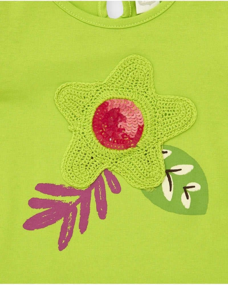 Tuc Tuc kız çocuk yazlık işlemeli tişört