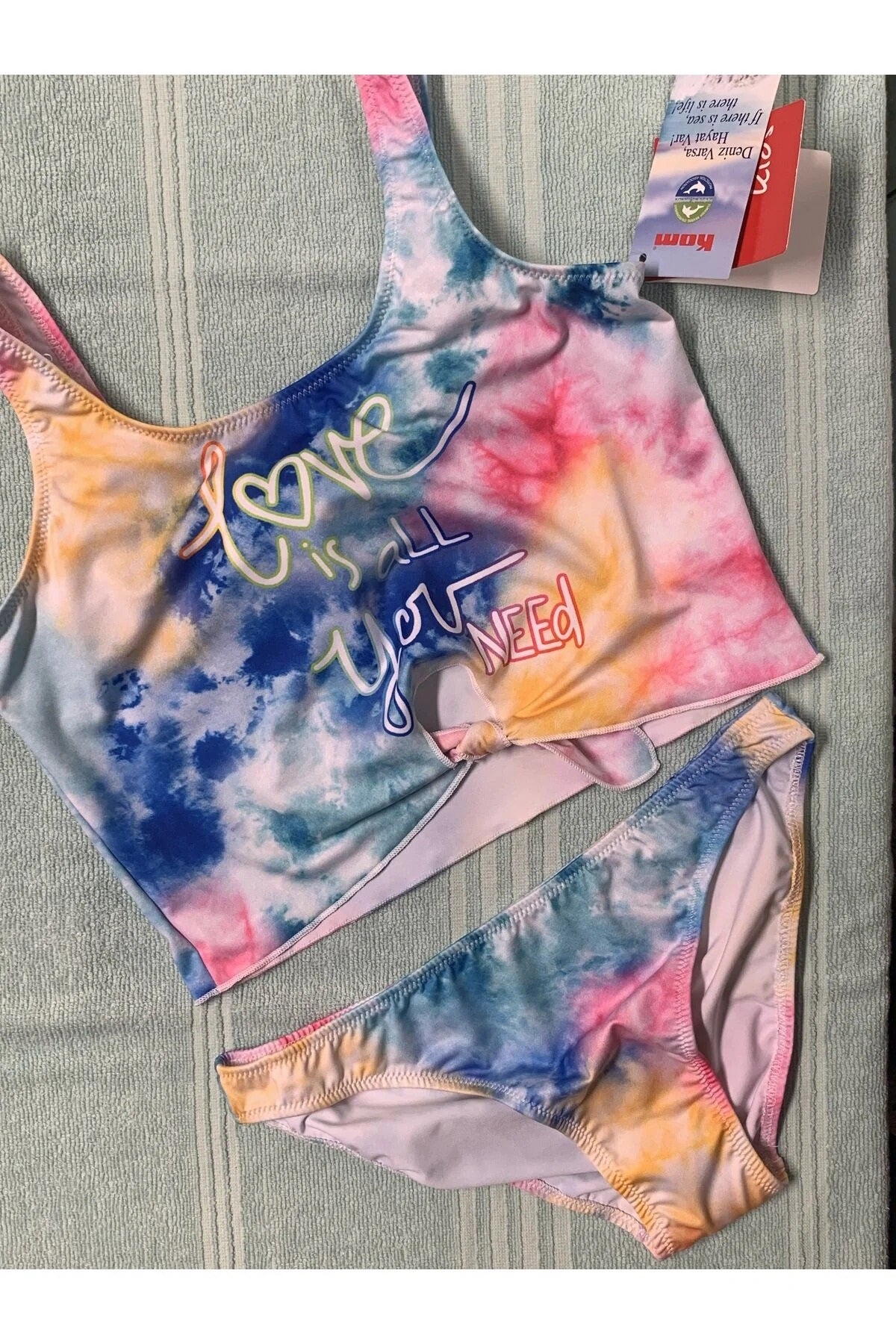 Kom kız çocuk vıntage bikini
